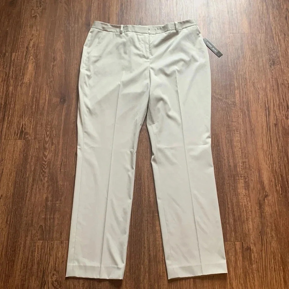 Antonio Melani Gilda Women’s Pant Straight Leg Mist Khaki Size 14 NWT - Picture 1 of 10
